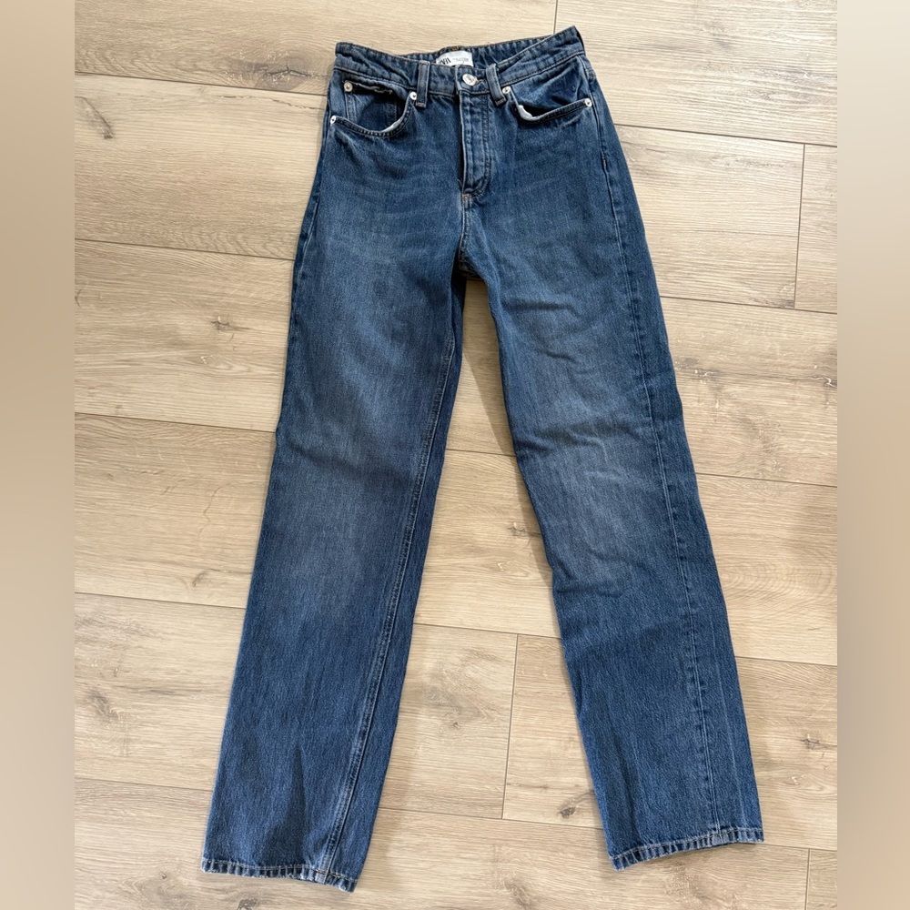 Zara Classic Blue Jeans, straight leg